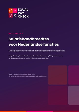 Omslag van whitepaper 3: Salarisbandbreedtes voor Nederlandse functies