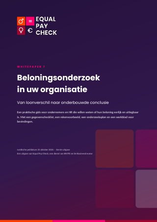 Omslag van whitepaper 7: Beloningsonderzoek in uw organisatie