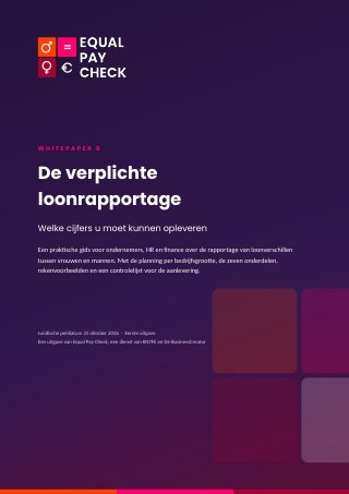 Omslag van whitepaper 8: De verplichte loonrapportage